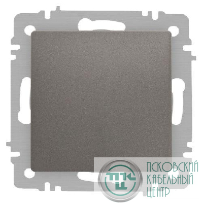 Переключатель 1-кл. СП Accent 6-103-09 10А IP20 250В AL/CU титан Intro Б0063451