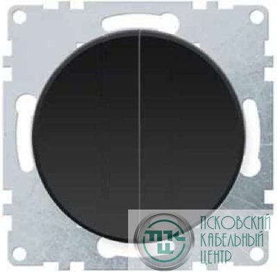 Механизм выключателя 2-кл. СП Florence 10А IP20 черн. 1E31501303 OneKeyElectro 2172822