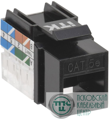 Модуль Keystone Jack кат.5E UTP 110 IDC 90град. черн. ITK CS1-1C5EU-11-09