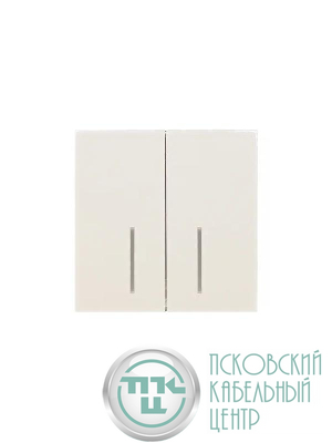 Выключатель 2-кл. с индик. СП ZIMA IP20 10А безвинт. зажим слон. кость LEZARD 704-9088-112QC