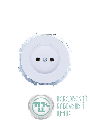 Розетка 1-м СП OSEN без заземл. ПБТ бел. LEZARD 743-0288-121B