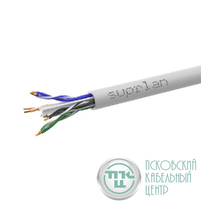 Кабель витая пара U/UTP кат.6 4х2х23AWG solid Cu LSZH нг(А)-HF Indoor Six (м) SUPRLAN 01-1030-1