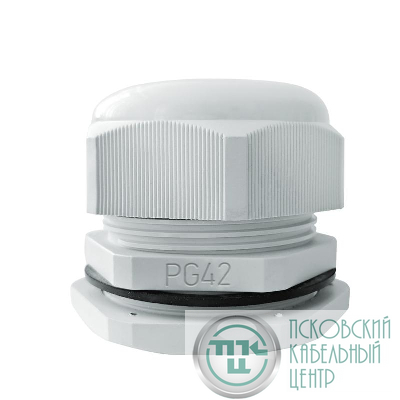Ввод кабельный (сальник) PG-42 IP68 сер. TOKOV ELECTRIC TKE-PG-42-G