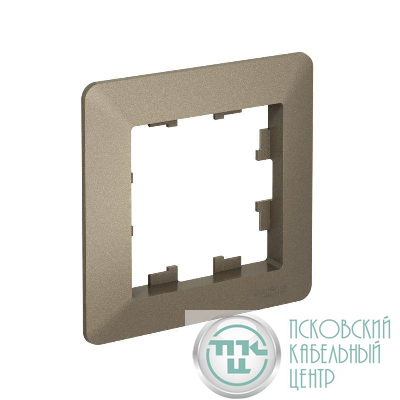 Рамка 1-м AtlasDesign Air шампань/дым. черн. SE ATN220501