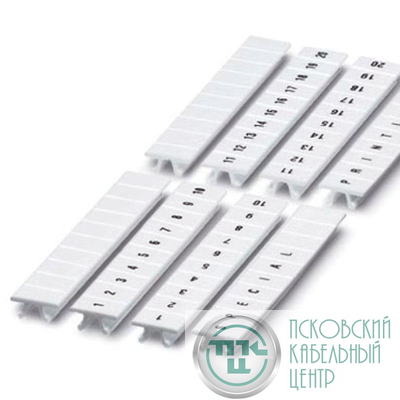 Маркировка для клемм ширина 6мм L1 L2 L3 N PE горизонтальная ориентация 1шт=полоса из 10 маркеров (уп.10шт) DKC NUPUTUK-6-L1-PEH