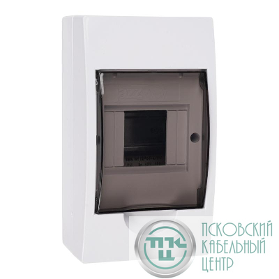 Бокс модульный накладной PDB/W 1004 WH (ЩРН-П- 4) IP41 пластик. JazzWay 5071643