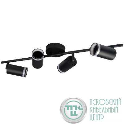 Светильник PCL-0104 4xGU10 IP20 230В BL настен./потолочн. декор. под лампу JazzWay 5066465