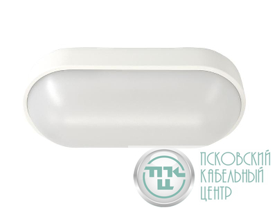 Светильник светодиодный WP 15 C 12W OP 840 W10L22 WH 220х106х60мм 12Вт 4000К IP65 ЖКХ овал. пылевлагозащ. бел. Русский Свет 15071524499