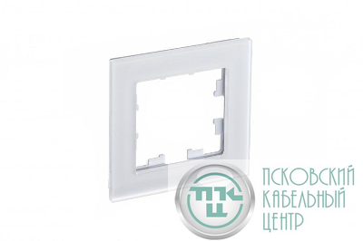 Рамка 1-м AtlasDesign Nature матов. стекло бел. SE ATN330101