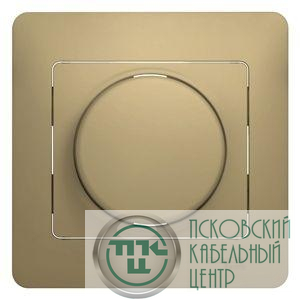 Светорегулятор (диммер) СП Glossa 600Вт/В.А универс. в сборе титан SchE GSL000436
