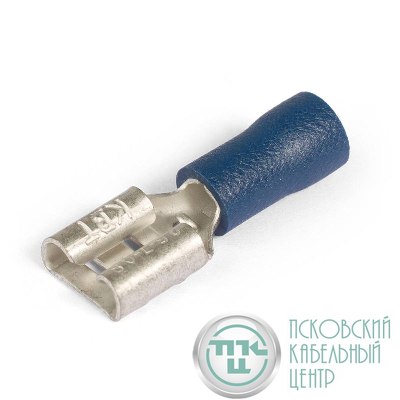Разъем кабельный плоский изолир. "мама" РПИ-М 2.5–(6.3) ПРОФИ (уп.100шт) КВТ 108590