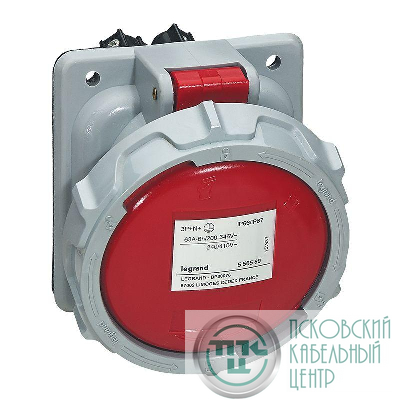 Розетка встроенная 63А 3К+З 380В IP67 Leg 555588