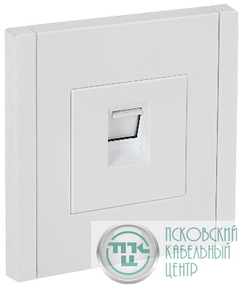 Розетка компьютерная RJ45 кат.6 FORTE&PIANO FP231 бел. IEK FP-K10-2-K01