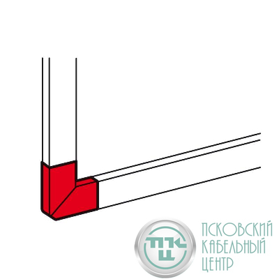 Угол плоский 65х195 Leg 010793