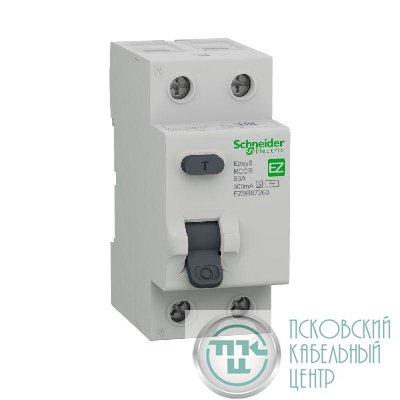 Выключатель дифференциального тока (УЗО) селективный 2п 63А 300мА AC-S 230В EASY9 SchE EZ9R67263
