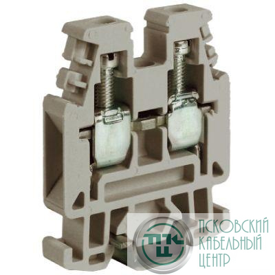 Зажим проходной RP.4/6GR 4кв.мм сер. DKC ZRP300GR