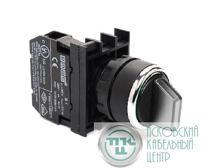 Переключатель 0-1 с фиксацией бел. (1НО) EMAS B100SL20B
