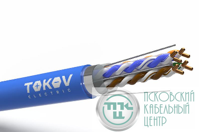 Кабель витая пара F/UTP 4х2х23AWG(0.57мм) кат.6 PVC indoor Fluked tested 305м (м) PRO TOKOV ELECTRIC TKP-C08-F/UTP-42-6-305