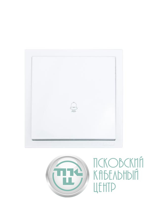 Кнопка звонка СП ZIMA IP20 безвинт. зажим бел. LEZARD 704-0288-103QC