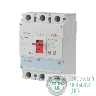 Выключатель автоматический MGS800 3P 640-800A 75kA YON MGS800H-3TAMF0800