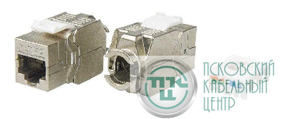 Вставка Keystone Jack RJ-45(8P8C) кат. 5e экранир. 180град. Toolless KJ8-8P8C-C5e-180-TLS-SH-F-WH бел. Hyperline 426191
