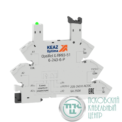 Розетка для реле OptiRel G RR93-51-12-24U-6-P КЭАЗ 281158