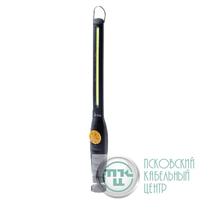 Фонарь аккумуляторный автомобильный Практик AA-701 COB литиевый аккум. 3.2А.ч крюк магнит 40г изгиб корпуса пластик. (кор.) Эра Б0036613