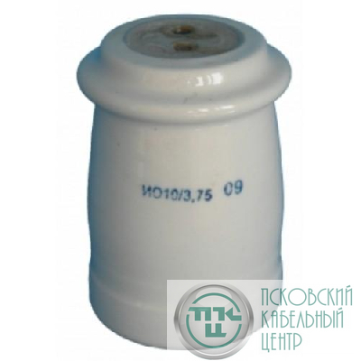 Изолятор опорный ИО-10-3.75 II У3 (2 отв. М8/1 отв. М12) Электрофарфор 00-00000241
