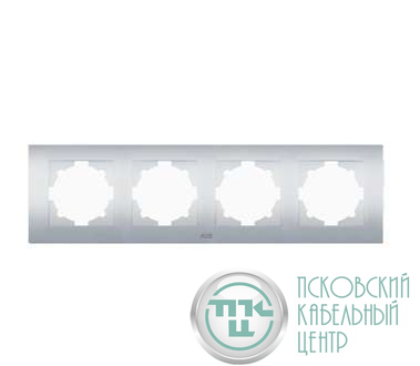 Рамка 4-м Cosmo алюм. ABB 612-011000-228