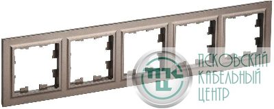 Рамка 5-м BRITE РУ-5-БрТБ бр. IEK BR-M52-K45