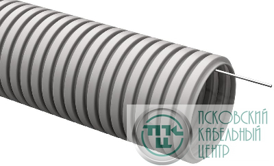 Труба гофрированная ПВХ тяжелая d32мм с протяжкой (уп.25м) ELASTA IEK EA-TG23-121-032-025-K41
