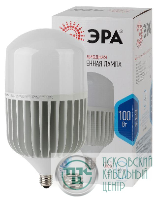 Лампа светодиодная высокомощная STD LED POWER T160-100W-4000-E27/E40 100Вт T160 колокол 4000К нейтр. бел. E27/E40 (переходник в компл.) 8000лм Эра Б0032089