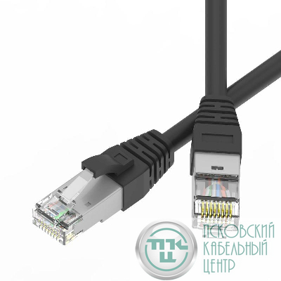 Патч-корд экранированный SLIM CAT6A S/FTP 4х2 28 AWG LSZH 5м черн. DKC RN6ASF4550BK-28