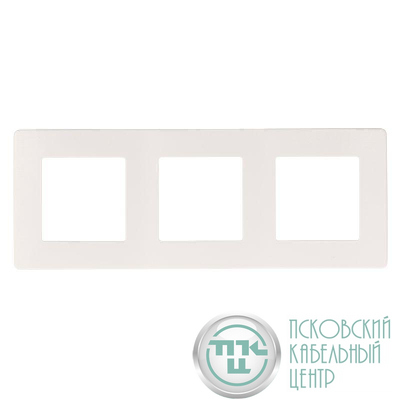Рамка 3-м 12-5103-01 сатин бел. Эра Б0052519