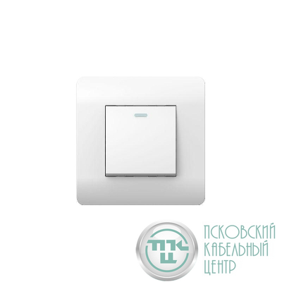 Выключатель 1-кл. NEW3-E 10А без фиксации с подсветкой бел. CHINT 431527