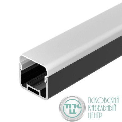 Профиль LINE-D-3030-2000 SQUARE BLACK+OPAL L2000 с экраном алюм. (компл.) Arlight 055073