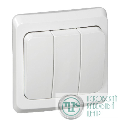 Выключатель 3-кл. СП Этюд 10А IP20 бел. SE BC10-003B