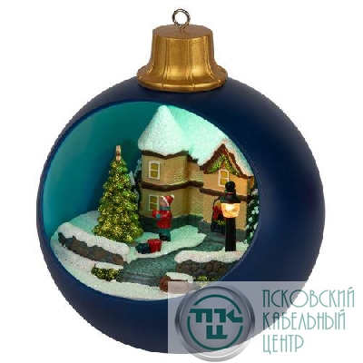 Фигура светодиодная новогодняя EFIS-S04 композиция Шар мультиколор 3хАА 15х15х17см Эра Б0060482