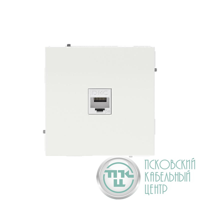 Розетка компьютерная 1-м KANT RJ45 кат.5E без шторки бел. песок DKC 7010663