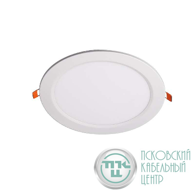 Светильник светодиодный PPL-R WH 24Вт 4000К IP40 d300мм ДВО встраив. ультратонкий кругл. JazzWay 5009769A
