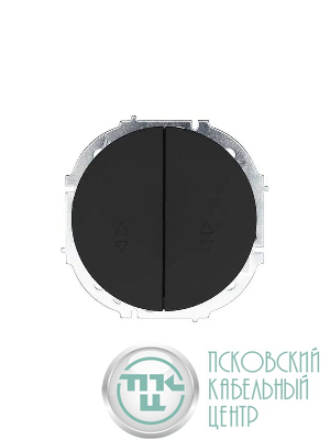 Выключатель проходной 2-кл. СП OSEN 10А IP20 механизм черн. бархат LEZARD 743-4288-106
