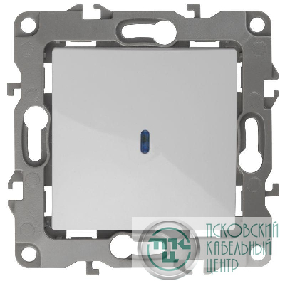 Механизм выключателя 1-кл. СП Эра12 10А IP20 12-1102-01 250В 10AX с подсветкой бел. Эра Б0014633