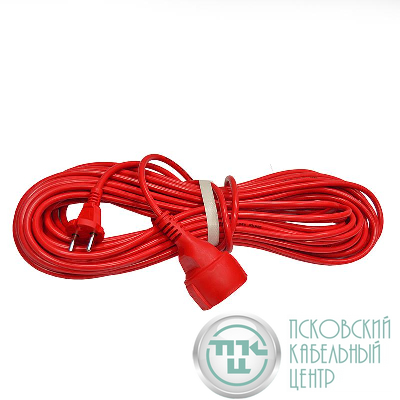 Удлинитель-шнур 1х20м без заземл. 10А IP20 2.2кВт ПВС 2х1 DOMTOK 2489