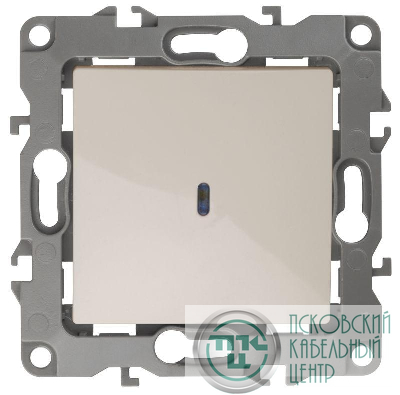 Механизм выключателя 1-кл. СП Эра12 10А IP20 12-1102-02 250В 10AX с подсветкой сл. кость Эра Б0014634