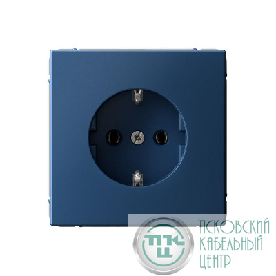 Розетка ArtGallery 16А с заземл. механизм аквамарин SE GAL001143
