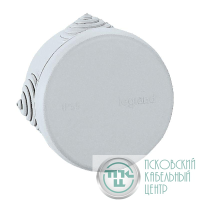 Коробка круглая Plexo IP55 60/40мм Leg 092100
