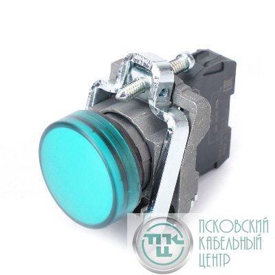 Лампа светосигнальная d22мм 230-240В AC зел. в сборе SE SB4BVM3
