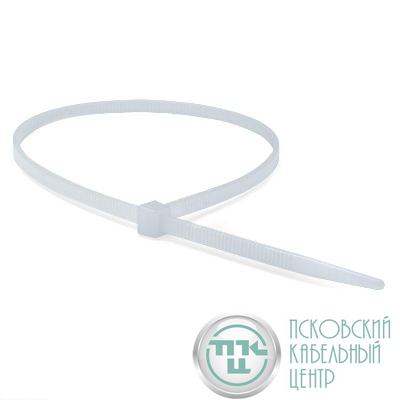 Хомут кабельный 3.6х150 P6.6 самозатухающий бел. (уп.100шт) DKC 25209SRCV0