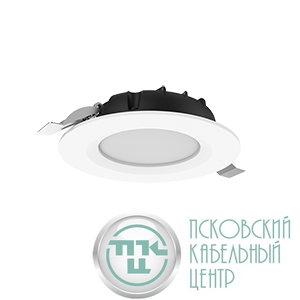 Светильник светодиодный DL-Slim 30Вт 4000К IP44 3200лм 221х38 кругл. встраив. аварийный автономный постоянного действия монтаж. отв. 195мм Teletest VARTON V1-R0-00548-10AT0-4403040