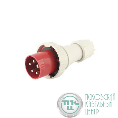 Вилка переносная PPC 035 3Р+РЕ+N 63А 380В IP67 Pro JazzWay 5072435